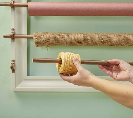 Practical gift wrapping station