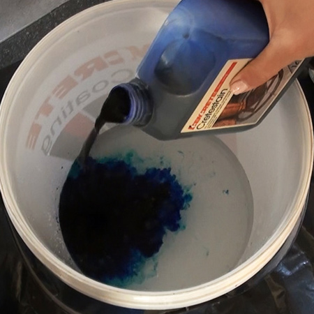 Stain bare concrete floors with CreteStain