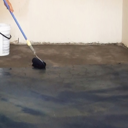 Stain bare concrete floors with CreteStain