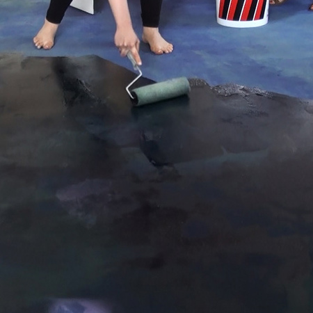 Stain bare concrete floors with CreteStain