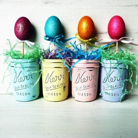 ball mason jar craft ideas for easter