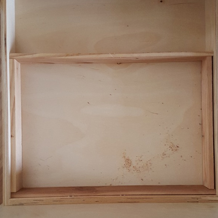 Make a cutlery holder using 10 x 44mm pine or scraps of hardwood. There are no visible joints due to the use of dovetails on the corners and all other sections being secured using wood glue.