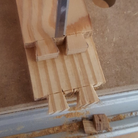 GOOD TO KNOW: When cleaning the faces with the chisel, only cut half way. Turn the pieces over and finish the cut from the other side. This gives a nice neat finish.  