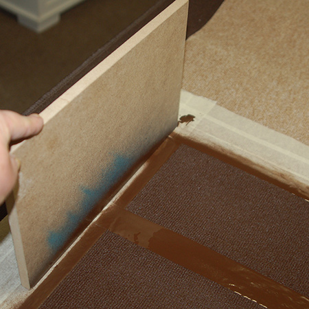 Rust-Oleum sprayed carpet