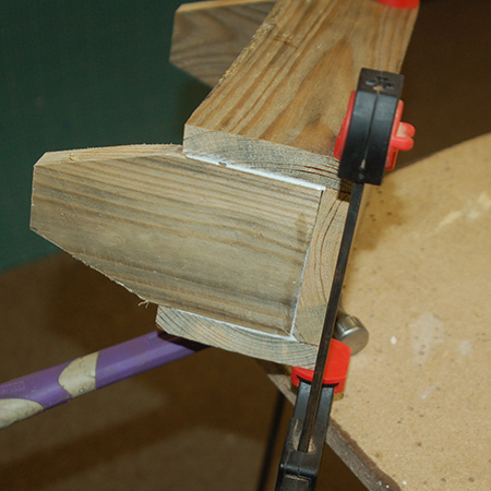 Reclaimed pallet spice or serviette holder