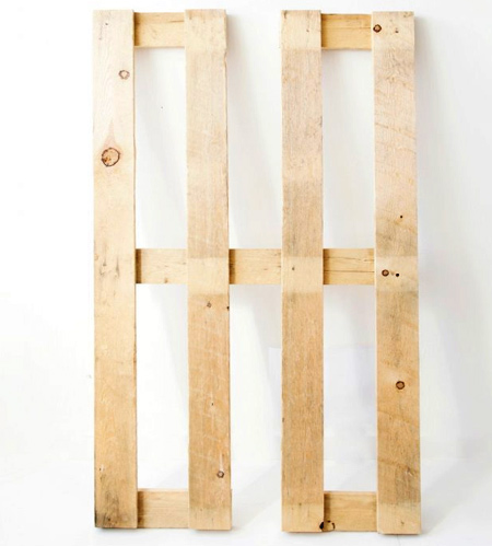 Stylish pallet bench
