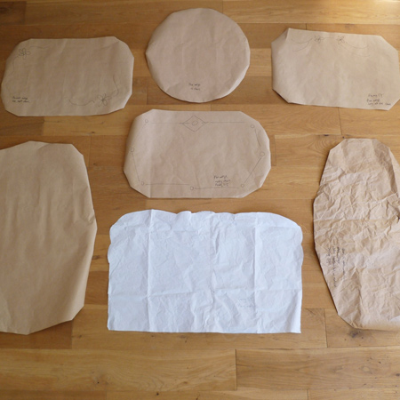 Wall of vintage mirrors