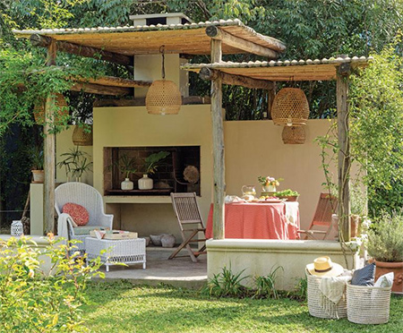 Turn that boring braai into a wonderful casual entertainment area where you can sit and relax and enjoy meals with family and friends.