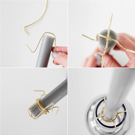 Turn jars or vases into votives