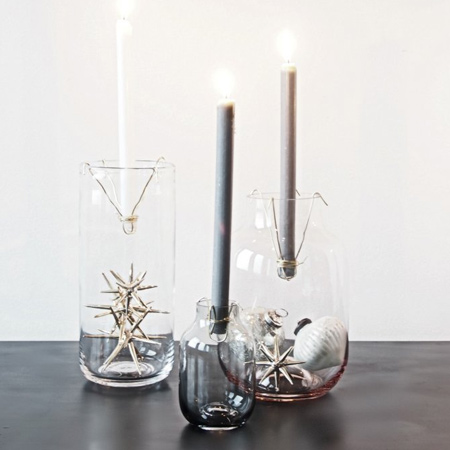 Turn jars or vases into votives