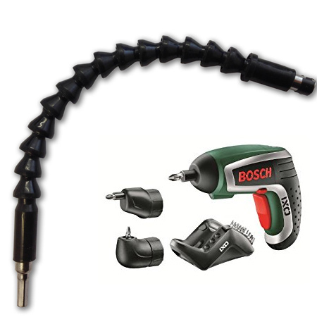 GOOD TO KNOW: When using a larger drill / driver you may need a right-angle head, or adjustable screw attachment.