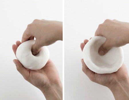 Air-dry decorative clay bowl