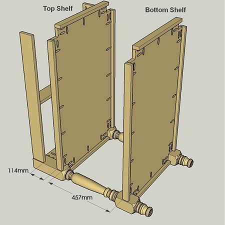 Practical kitchen storage island