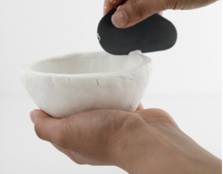Air-dry decorative clay bowl