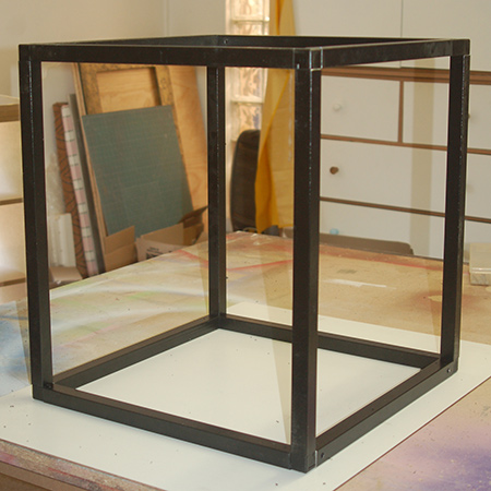 Steel frame side table - no welding!