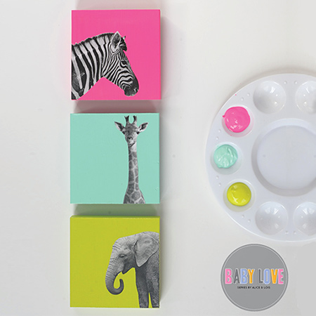 This project uses small blocks of SupaWood to create personalised wall art for a child's bedroom or nursery.