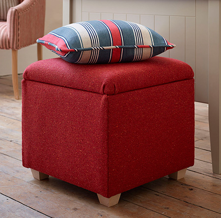In October this year, the DIY Kids Jamie and Jessie learned how to make an upholstered storage ottoman using a Drill / Driver and Bosch Tacker