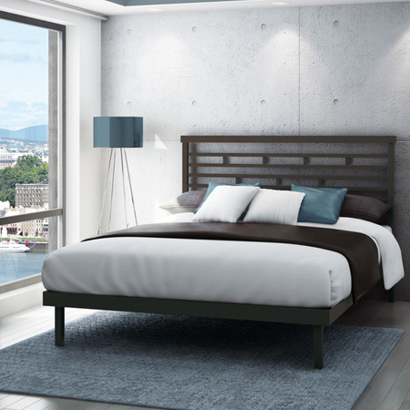 use square steel tube for a unique steel headboard design