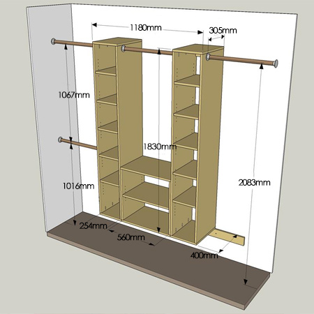 Simple, practical DIY storage closet