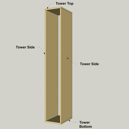 Simple, practical DIY storage closet