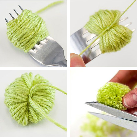 How to make teeny pom-poms