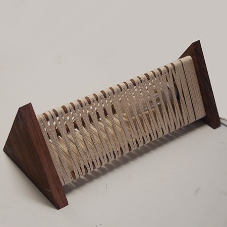 There are so many patterns that you can create once the string and wood lamp is wrapped.