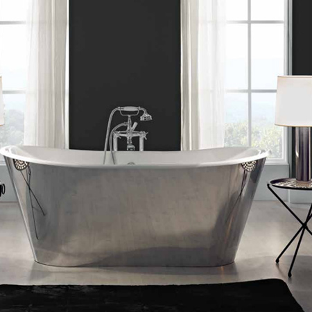 Luxurious copper, brass, cast iron and mosaic baths