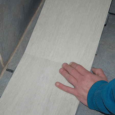Cover up ugly tiles with Belgotex LVT flooring