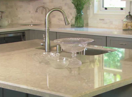Homeowners are choosing engineered materials over natural stone for countertops.