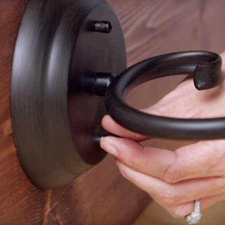 Wall mounted bedside light and table