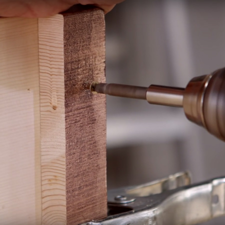 Wall mounted bedside light and table