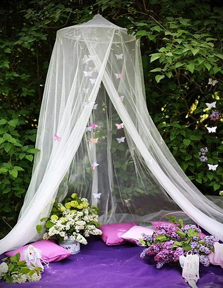 Romantic mosquito canopies