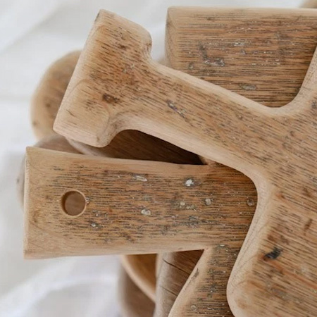 Sand the entire board with 120- and then 240-grit sandpaper and wipe clean.