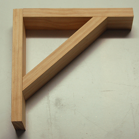 Home Dzine Diy Shelf Brackets, How To Make A Wooden Shelf Support