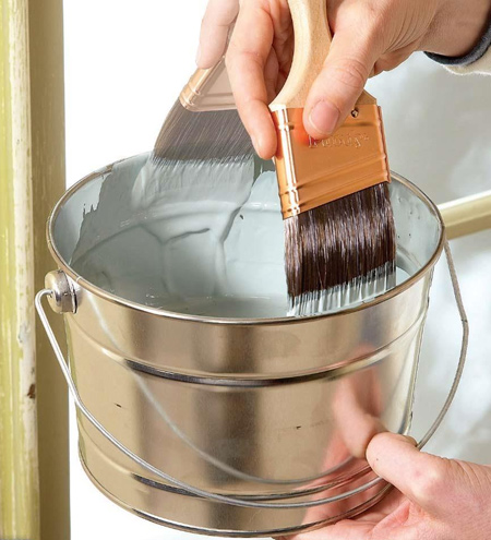Don’t wipe your brush after dipping