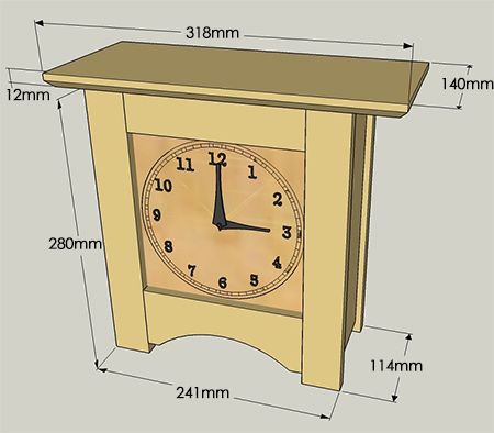 Make a Modern Mantel Clock