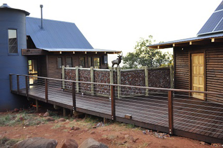 HOME-DZINE | Green Homes - Railings were made using stainless steel