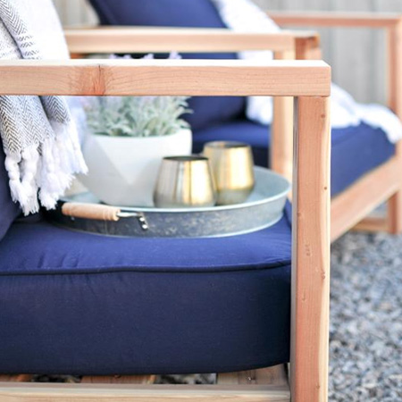 HOME-DZINE - DIY Furniture - Make a set of DIY pine garden chairs for relaxing outdoors during the summer months. 