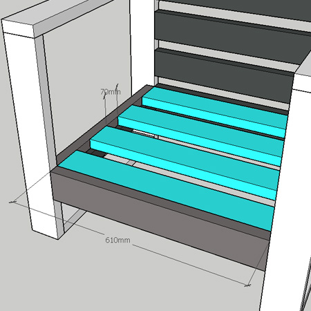 Easy to make Garden Furniture seat slats