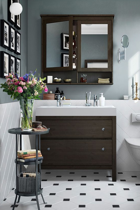 HOME-DZINE | Bathroom Ideas - The bathroom vanity has become a main feature in a modern bathroom and you can go to town to turn a boring vanity into an eye-catching statement piece. Repurpose a bureau or chest of drawers with a countertop and basin, or upcycle a flea market find into a whimsical wash basin. There are plenty of ideas for your imagination to run wild.