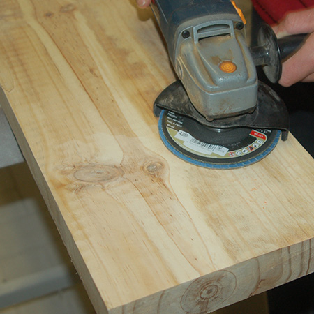Use your Angle Grinder as a Sander