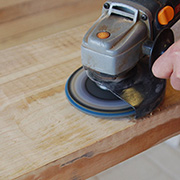 Use your Angle Grinder as a Sander