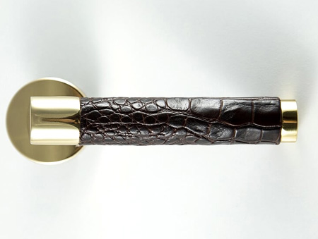 Custom crafted leather handles
