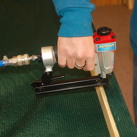 Use an AirCraft pneumatic stapler for so many projects.