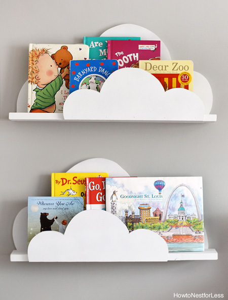 Here's a nifty - and easy - way to add clouds to a kids' bedroom in more ways than one - for fun!