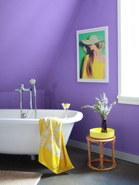 HOME-DZINE | Prominent Paint Wall Colours - A blend of red and blue, Ultra Violet is a versatile colour that can be both warm and cool. 