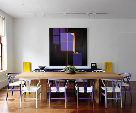 Go bold with Ultra Violet and a dash of sunny yellow. 