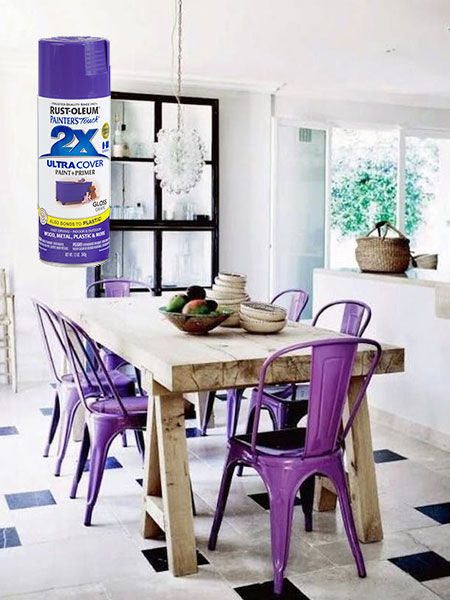 HOME-DZINE | Rust-Oleum 2X - Add your own take on Ultra Violet with Rust-Oleum 2X Ultra Cover - gloss grape