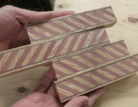  Gift Box with candy stripe - cut