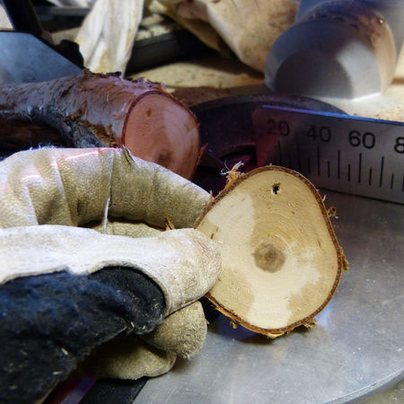 Wood Slice Tree Ornaments